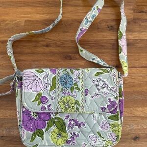 Floral Vera Bradley Watercolor Flowers Quilted Crossbody Bag